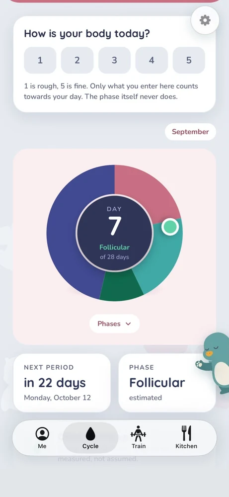 Kelva: your cycle, as context and never as an instruction